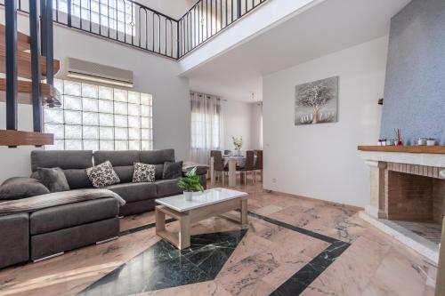 Χώρος καθιστικού στο Villa cacin