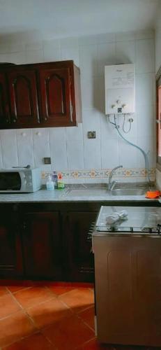 Kuchyň nebo kuchyňský kout v ubytování Appartement Cosy et Chaleureux