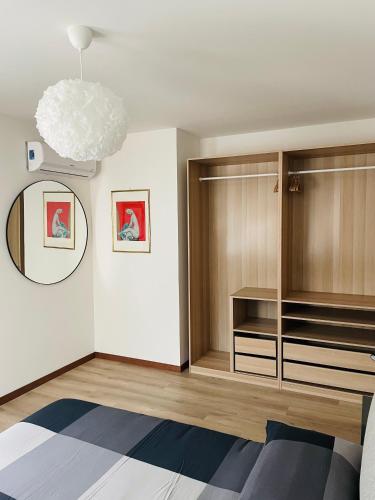 Postel nebo postele na pokoji v ubytování Accogliente appartamento in centro
