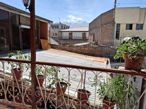 Μπαλκόνι ή βεράντα στο Hostal Lluvia de Oro