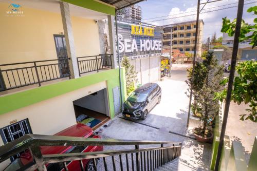 Balkón nebo terasa v ubytování Sea House