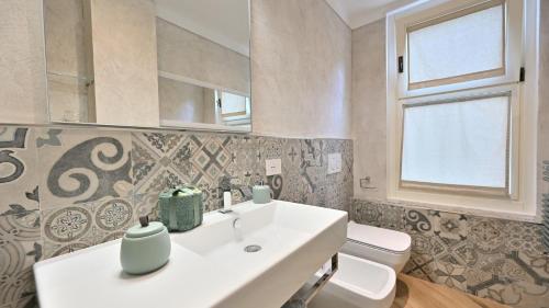 Koupelna v ubytování Mulino La Pietra