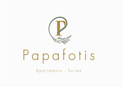 a new logo for papatories apartments studio at Apartments & Suites Papafotis in Alinda