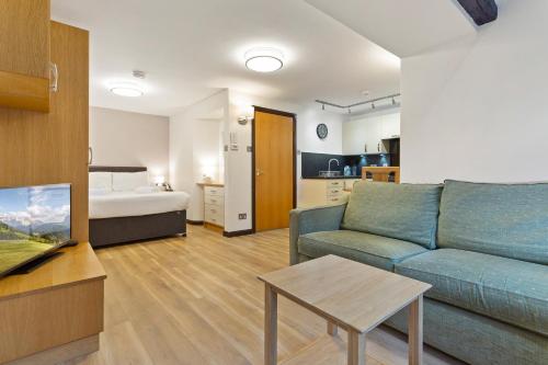 Ein Sitzbereich in der Unterkunft Hapimag Burnside Park Apartments