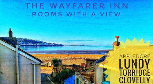 インストウにあるWayfarer Innのビーチの景色を望む客室内のレンジャーのポスター