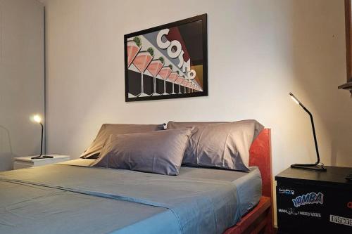 Two Bedrooms Design Apartment in the Heart of Padua 객실 침대