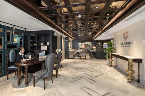 Εστιατόριο ή άλλο μέρος για φαγητό στο Luxe Paradise Premium Hotel Pham Hong Thai
