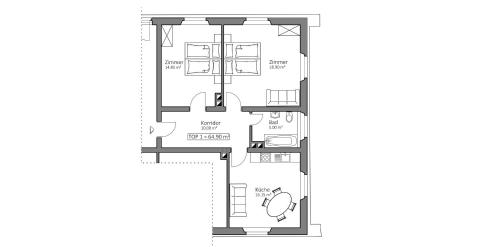 plan domu w obiekcie Ferienwohnung Schweizer Sennenhund w mieście Nauders