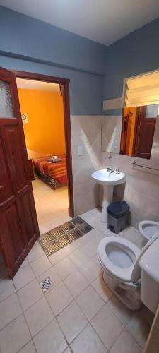 Koupelna v ubytování Virgen de Copacabana2