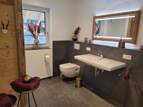 Koupelna v ubytování Ferienwohnung Klauserhof