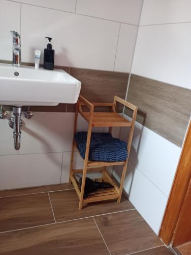 Η κουζίνα ή μικρή κουζίνα στο Ferien im Brombachtal