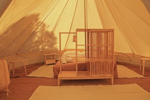 Postel nebo postele na pokoji v ubytování Riva di Ugento Beach Camping Resort