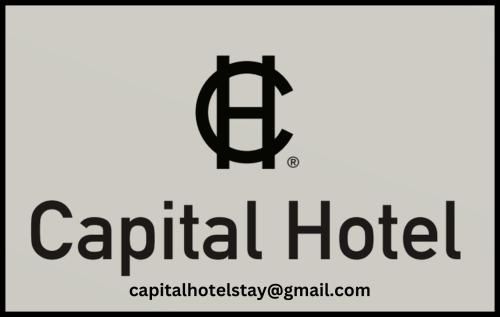 un logotipo para un hotel con las palabras "hotel Capital" en Fairmount Oasis 1BR Haven en Filadelfia