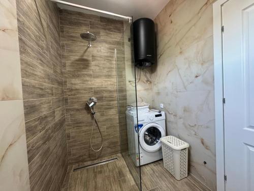 Koupelna v ubytování Apartman Gold.HD