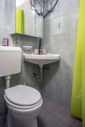 Koupelna v ubytování Kordé Apartman