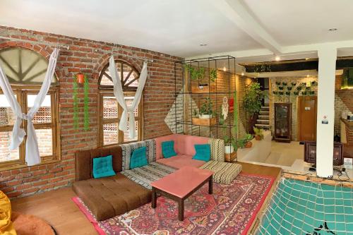 Χώρος καθιστικού στο The New Ahmad Lodge and Garden View