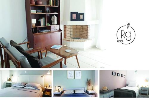 Calm & airy beach house apartment in Nikiti