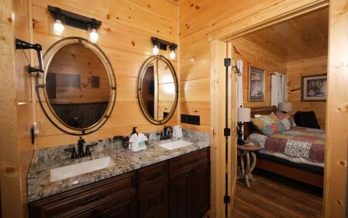 Et badeværelse på Lilys Hideaway