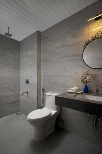 Kylpyhuone majoituspaikassa Grandeur stays