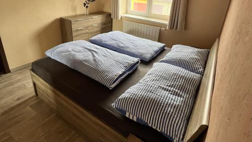Säng eller sängar i ett rum på Apartment Ostrava