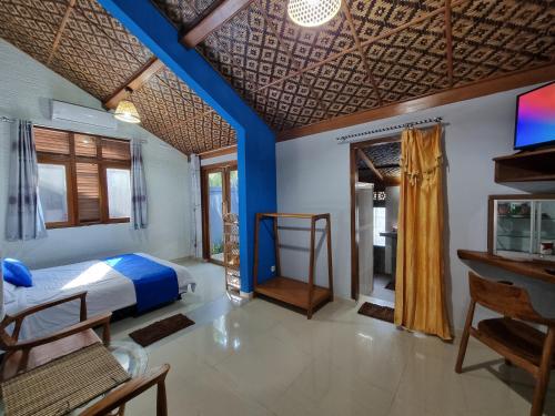 Istana Ombak Eco Resortにあるベッド