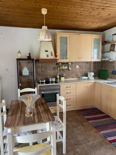 Kuchyň nebo kuchyňský kout v ubytování Gattilusi View Cottage