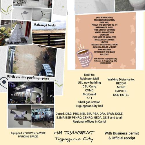 a collage of pictures of a flyer for a store at HM transient Tuguegarao City in Tuguegarao City