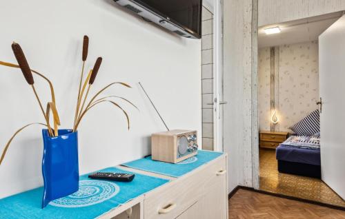 Ein Bett oder Betten in einem Zimmer der Unterkunft Bungalow Anker