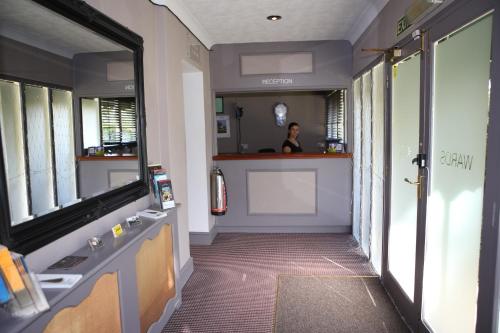 The lobby or reception area at Wards Hotel & Restaurant 