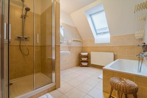Koupelna v ubytování Apartmán Solaris