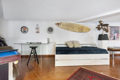 Posezení v ubytování Loft la Matanza
