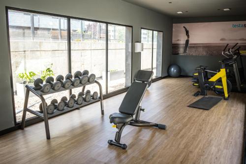 Pusat kecergasan dan/atau kemudahan kecergasan di Cómodo apartamento en Tres Cantos by beBalmy