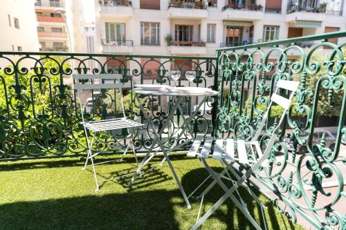 Balkoni atau teres di Hotel Les Orangers