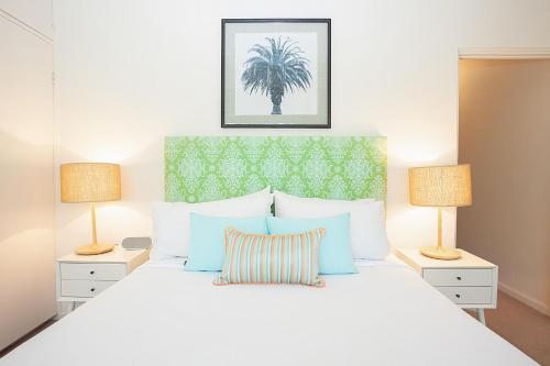 Postel nebo postele na pokoji v ubytování Bayside Tranquility