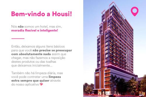 a rendering of a building with the words ben windo a house at Housi Boutique Faria Lima By Belong - Condado in Sao Paulo