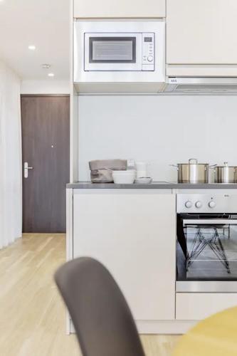 Dapur atau dapur kecil di 2-Zimmmer Wohnung in Stuttgart