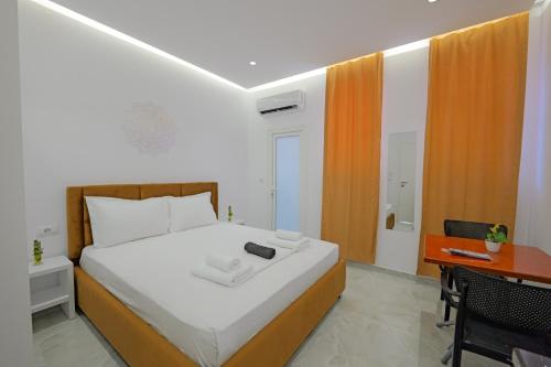 Ένα ή περισσότερα κρεβάτια σε δωμάτιο στο Central Garden Residence Sofia - Free Parking