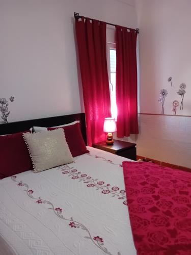 Katil atau katil-katil dalam bilik di Reguengos Hotel