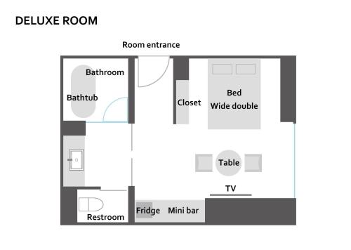a block diagram of a house at THE skM TOKYO HOTEL & DINING in Tokyo