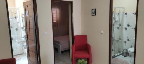 Koupelna v ubytování guesthouse emaly