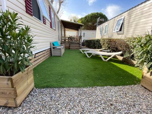 La Carabasse 4 étoiles Mobilhome 6 personnes, 3 chambres tout confort