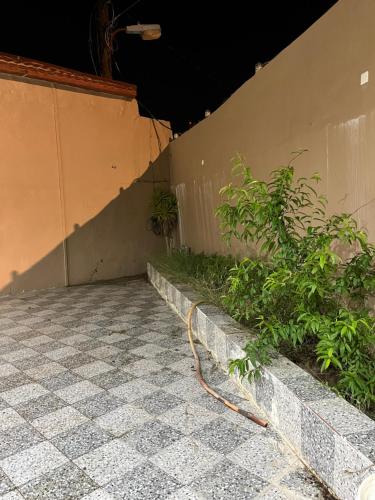منتزه السوده السياحي في Muqammar: خرطوم المياه ملتصق بجدار فيه نباتات