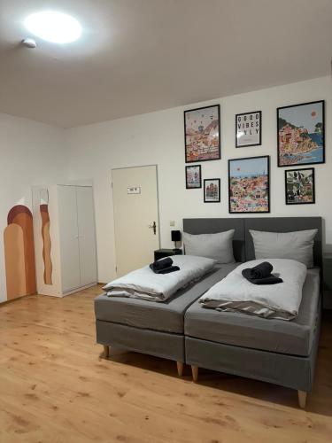 Voodi või voodid majutusasutuse Ferienwohnung Flaming House 2 toas