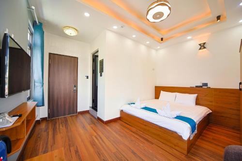 Телевизор и/или развлекательный центр в Cherry Hotel 2 Da Lat