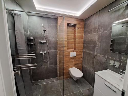 Koupelna v ubytování Apartmán Moulis