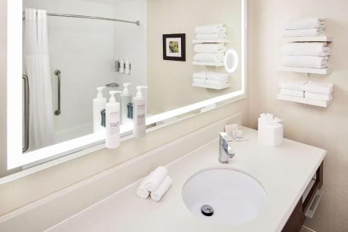 Ένα μπάνιο στο Hampton Inn Taos