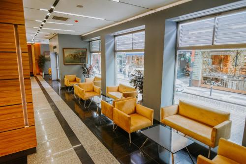 Χώρος καθιστικού στο Horon Hotel