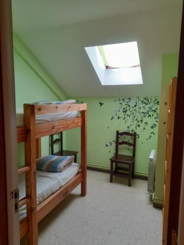 Двуетажно легло или двуетажни легла в стая в Alberg - Restaurant Vall Fosca