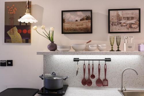 Dapur atau dapur kecil di Langmandi Experience Ngô Gia Khảm