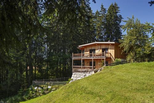 a house on the side of a hill at Appartement Waldhäusl in Neukirchen am Großvenediger